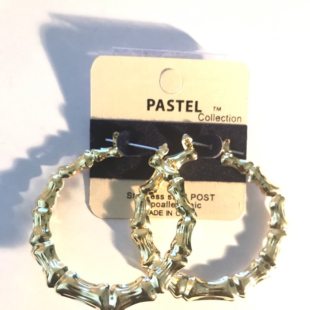 Pastel Collection Gold Fashion Earrings